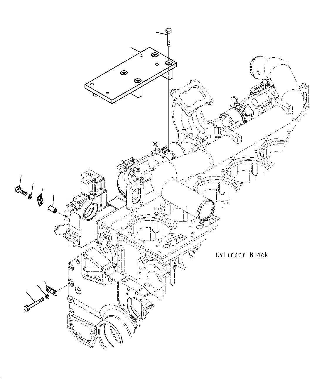 Схема запчастей Komatsu PC1250SP-8R - ГЛУШИТЕЛЬ НАВЕСН. ОБОРУД (TROPICAL GROUND СПЕЦ-Я) A