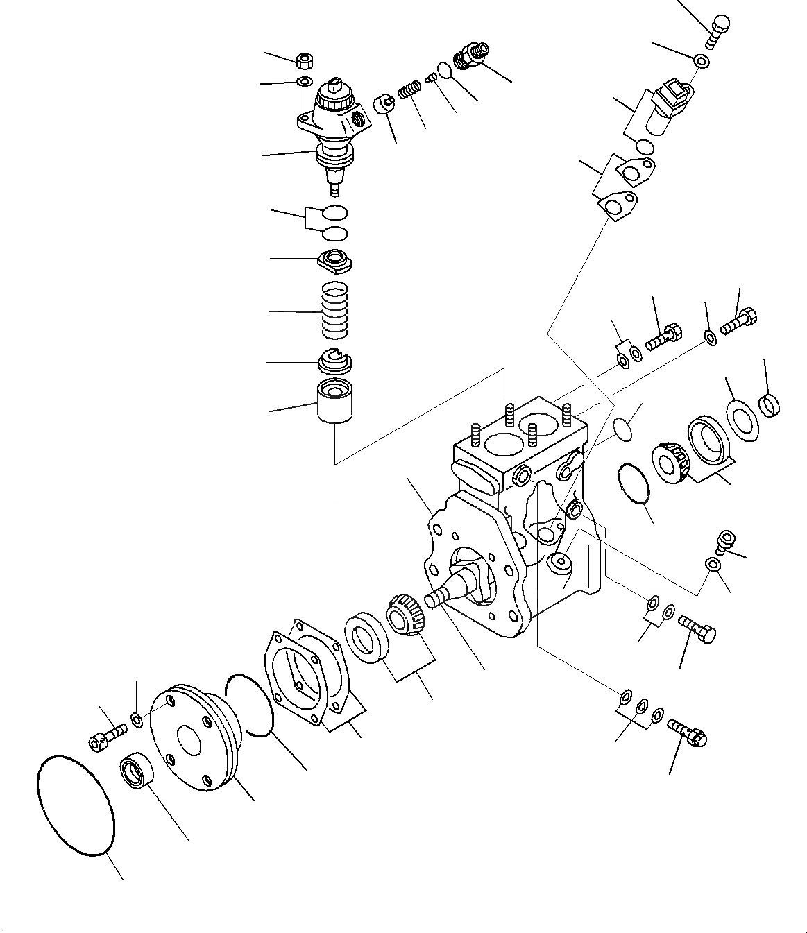 Схема запчастей Komatsu PC1250SP-8R - ТОПЛИВН. ВПРЫСК (ТОПЛИВН. НАСОС)(ВНУТР. ЧАСТИ) A