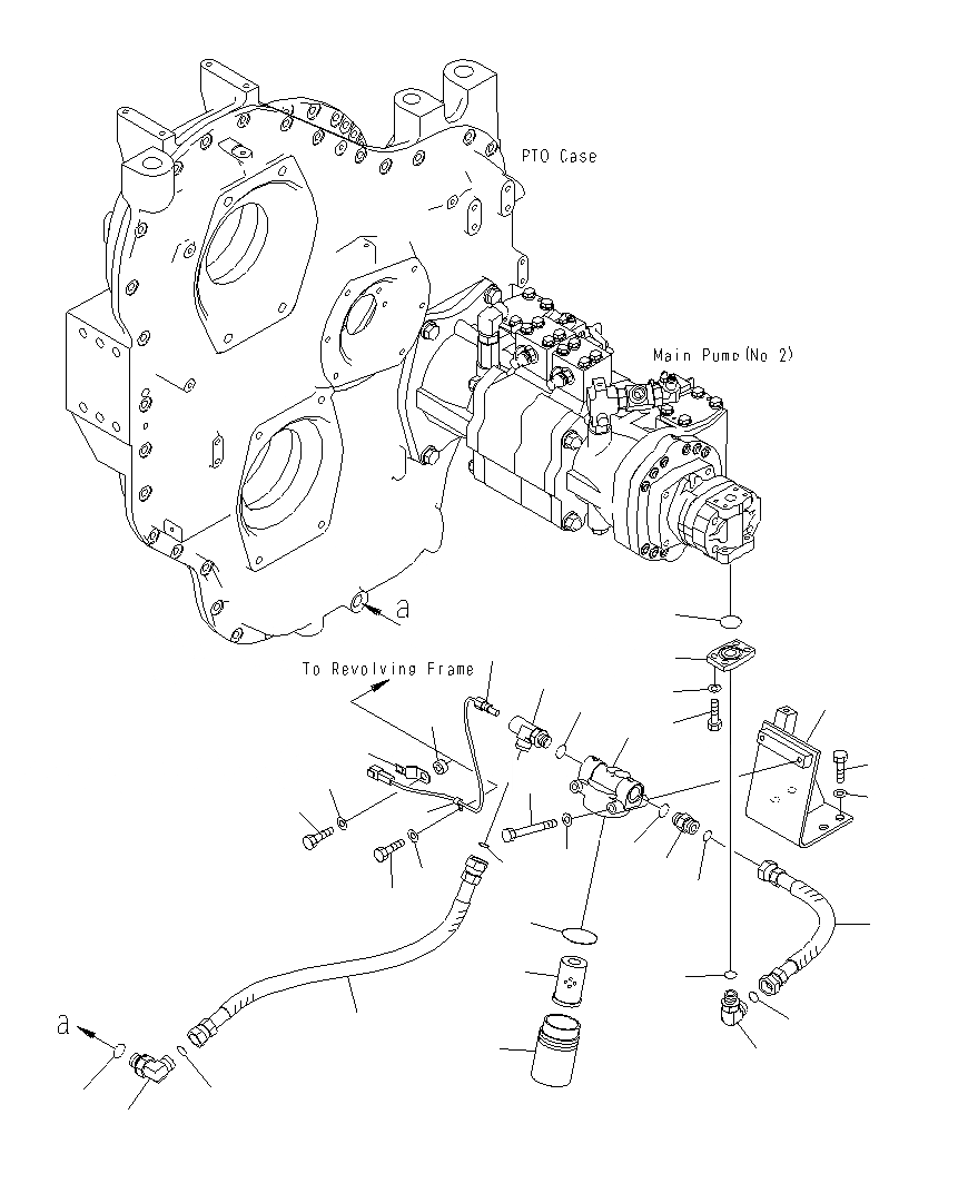 Схема запчастей Komatsu PC1250SP-8R - МЕХ-М ОТБОРА МОЩНОСТИ (МЕХ-М ОТБОРА МОЩН-ТИТРУБЫ)(ВСАСЫВ. ЛИНИИ)(VHMS) B