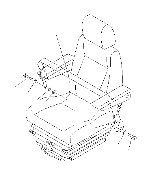 Схема запчастей Komatsu PC1250SP-8R - РЕМЕНЬ БЕЗОПАСНОСТИ (78MM ШИР.) K