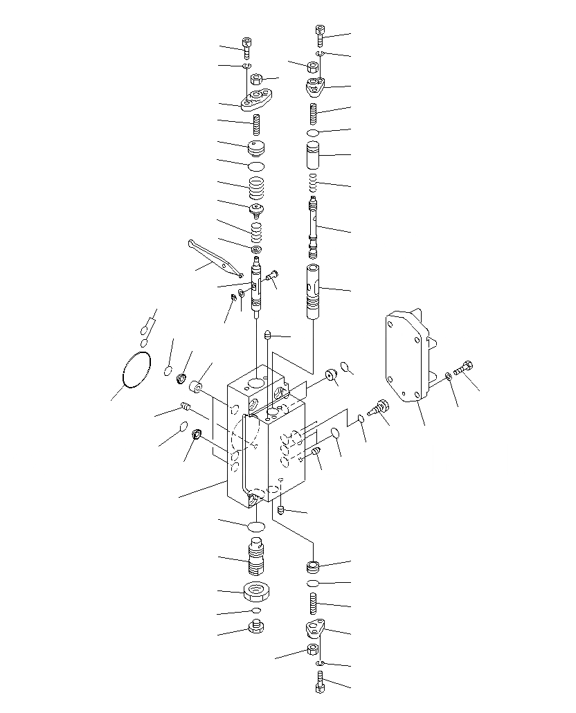 Схема запчастей Komatsu PC1250SP-8R - ОСНОВН. НАСОС (7/)(NO. НАСОС) Y