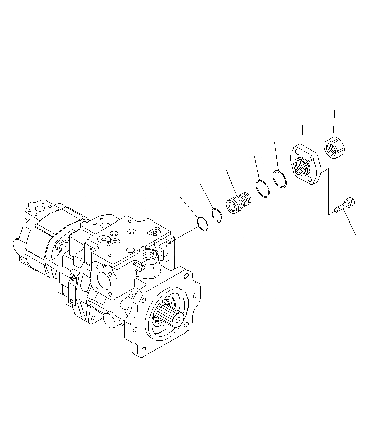 Схема запчастей Komatsu PC1250SP-8R - ПРИВОД НАСОС (/7) Y