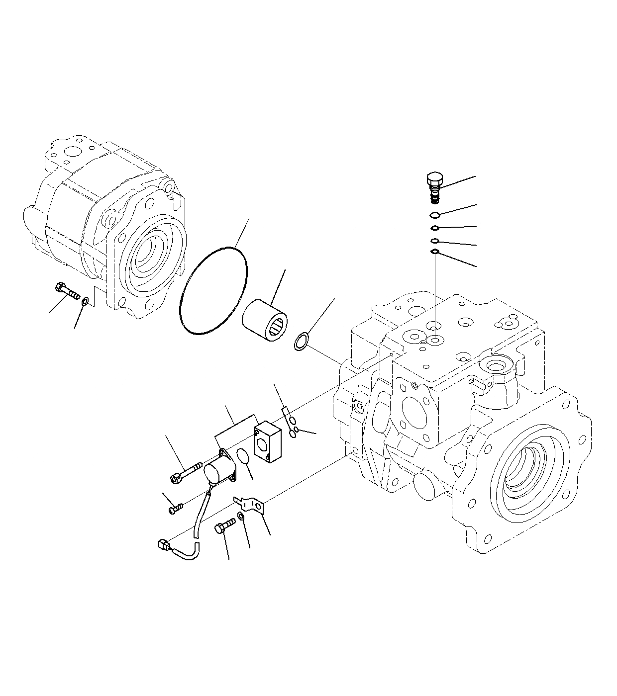 Схема запчастей Komatsu PC1250SP-8R - ПРИВОД НАСОС (/7) Y