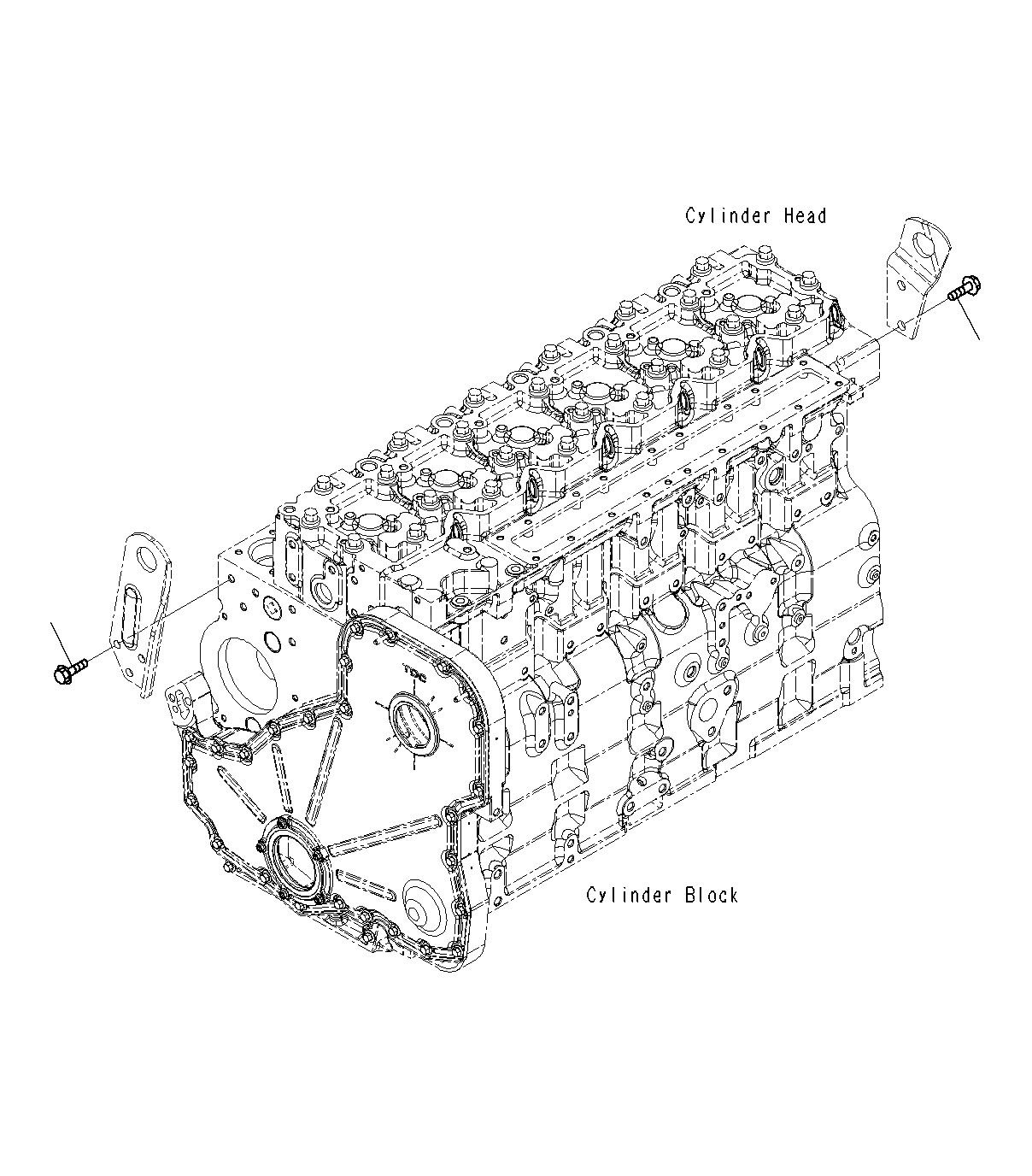 Схема запчастей Komatsu PC300-8M0 - ПОДЪЕМ ARRANGEMENT БОЛТ A