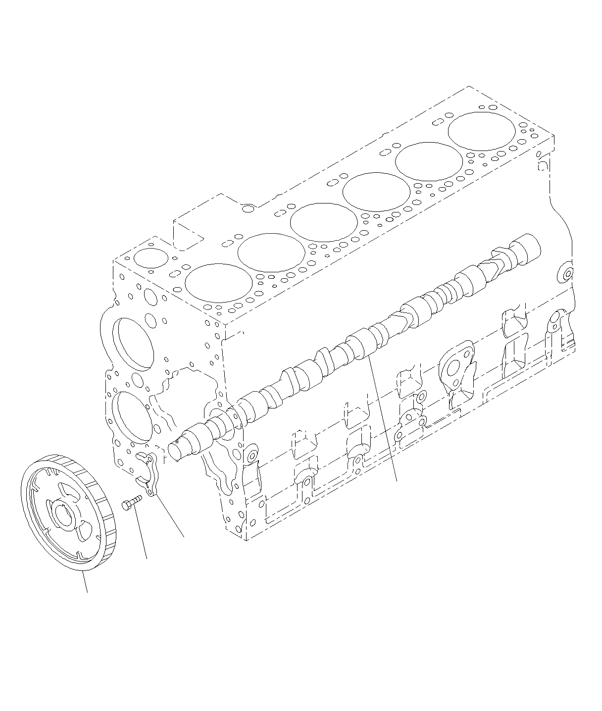 Схема запчастей Komatsu PC300-8M0 - РАСПРЕДВАЛ A