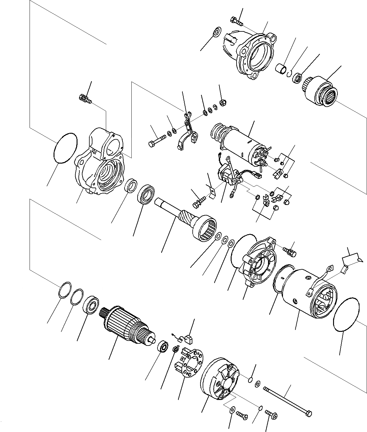 Схема запчастей Komatsu PC300-8M0 - СТАРТЕР ( KW)(878-UP) A