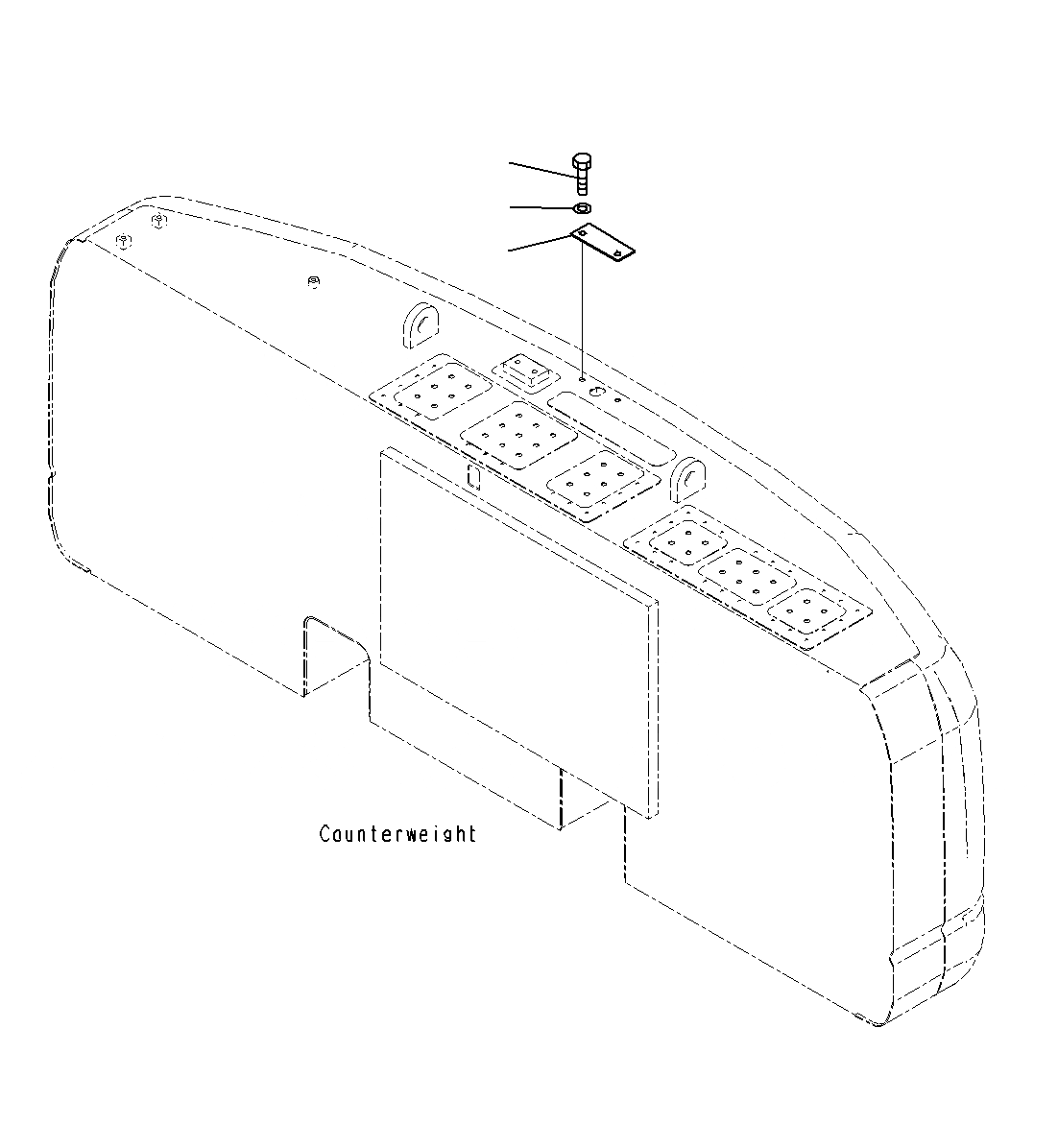 Схема запчастей Komatsu PC300-8M0 - ЗАДН.VIEW CAMERA(БЕЗ ЗАДН.VIEW CAMERA) E