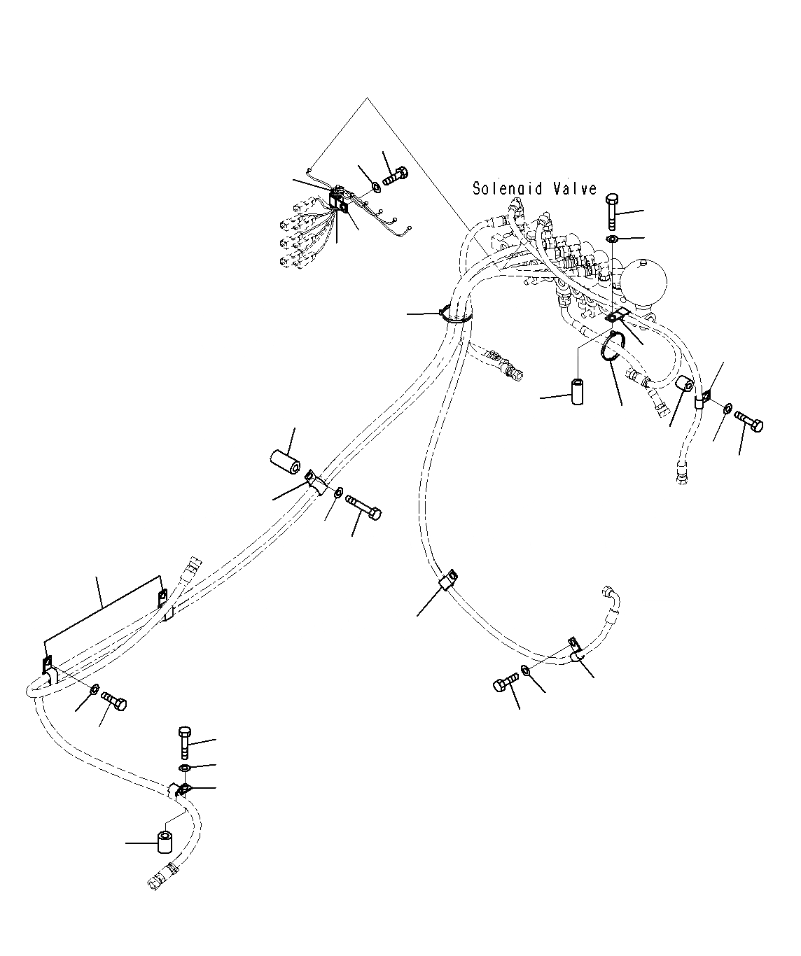 Схема запчастей Komatsu PC300-8M0 - СОЛЕНОИДНЫЙ КЛАПАН, КРЕПЛЕНИЕ H