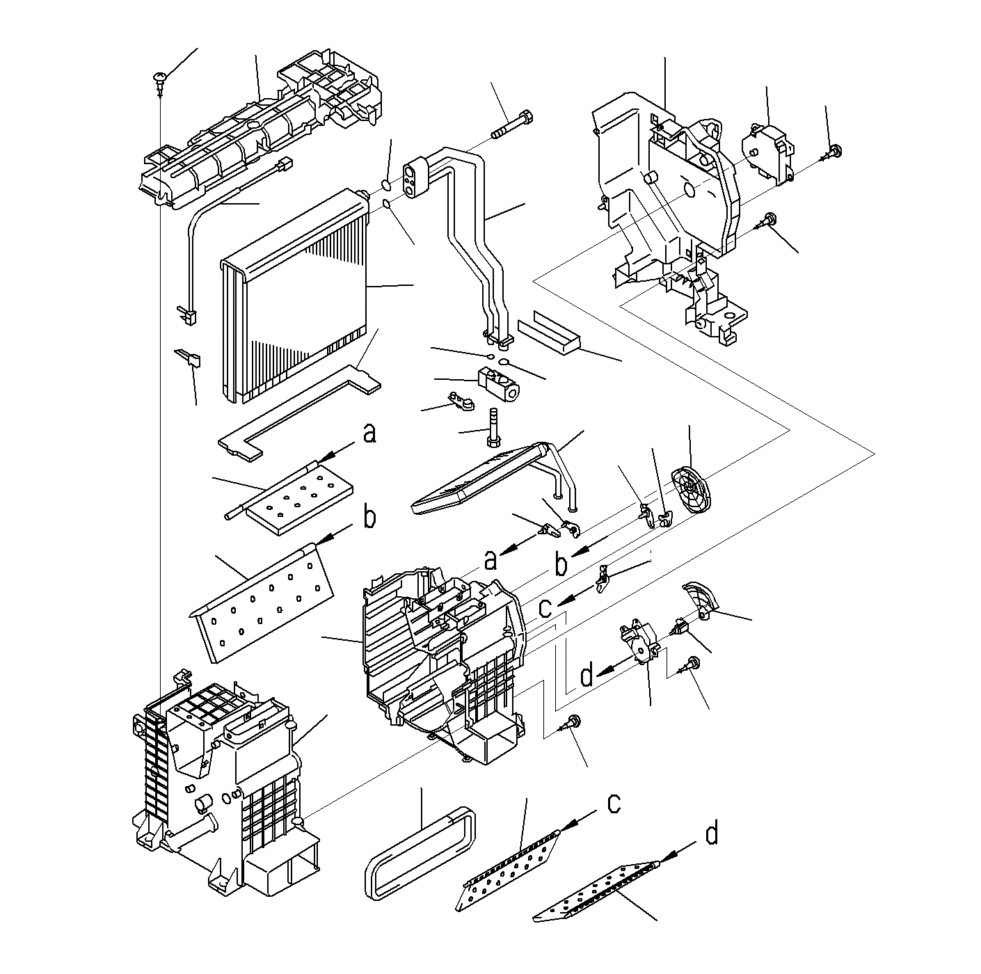 Схема запчастей Komatsu PC300-8M0 - КАБИНА (ВНУТР. ЧАСТИ, AC БЛОК)(/) K