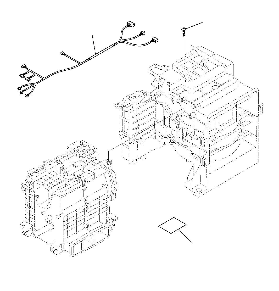 Схема запчастей Komatsu PC300-8M0 - КАБИНА (ВНУТР. ЧАСТИ, AC БЛОК) (/) K