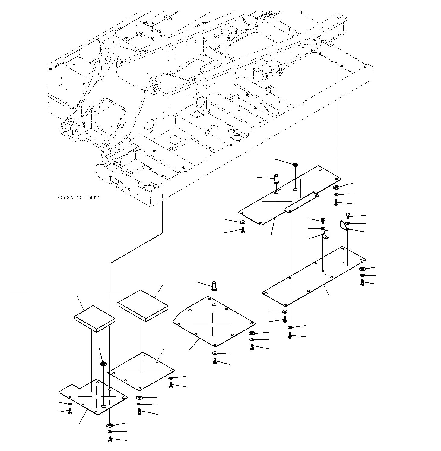 Схема запчастей Komatsu PC300-8M0 - НИЖН. КРЫШКА, ДЛЯ ТОПЛИВН. REFILL НАСОС (/)(ОПЦ.) M