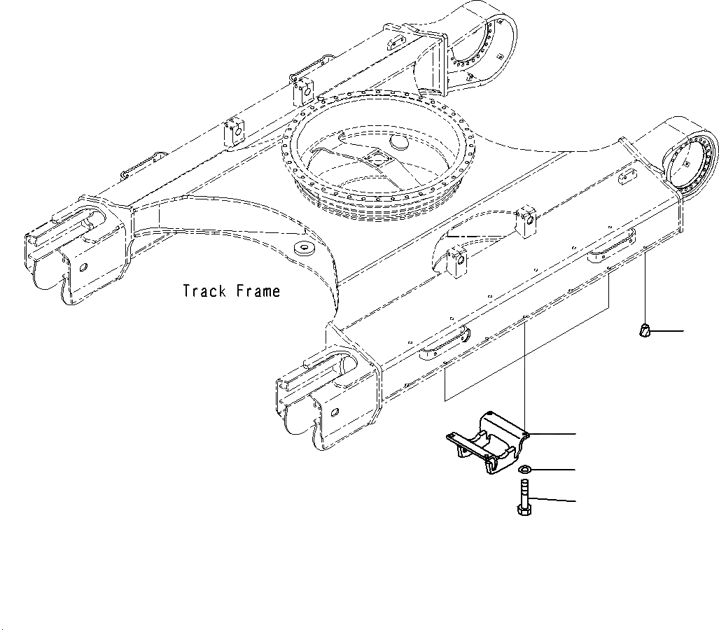 Схема запчастей Komatsu PC300-8M0 - ЗАЩИТА ОПОРНЫХ КАТКОВ (LC) R