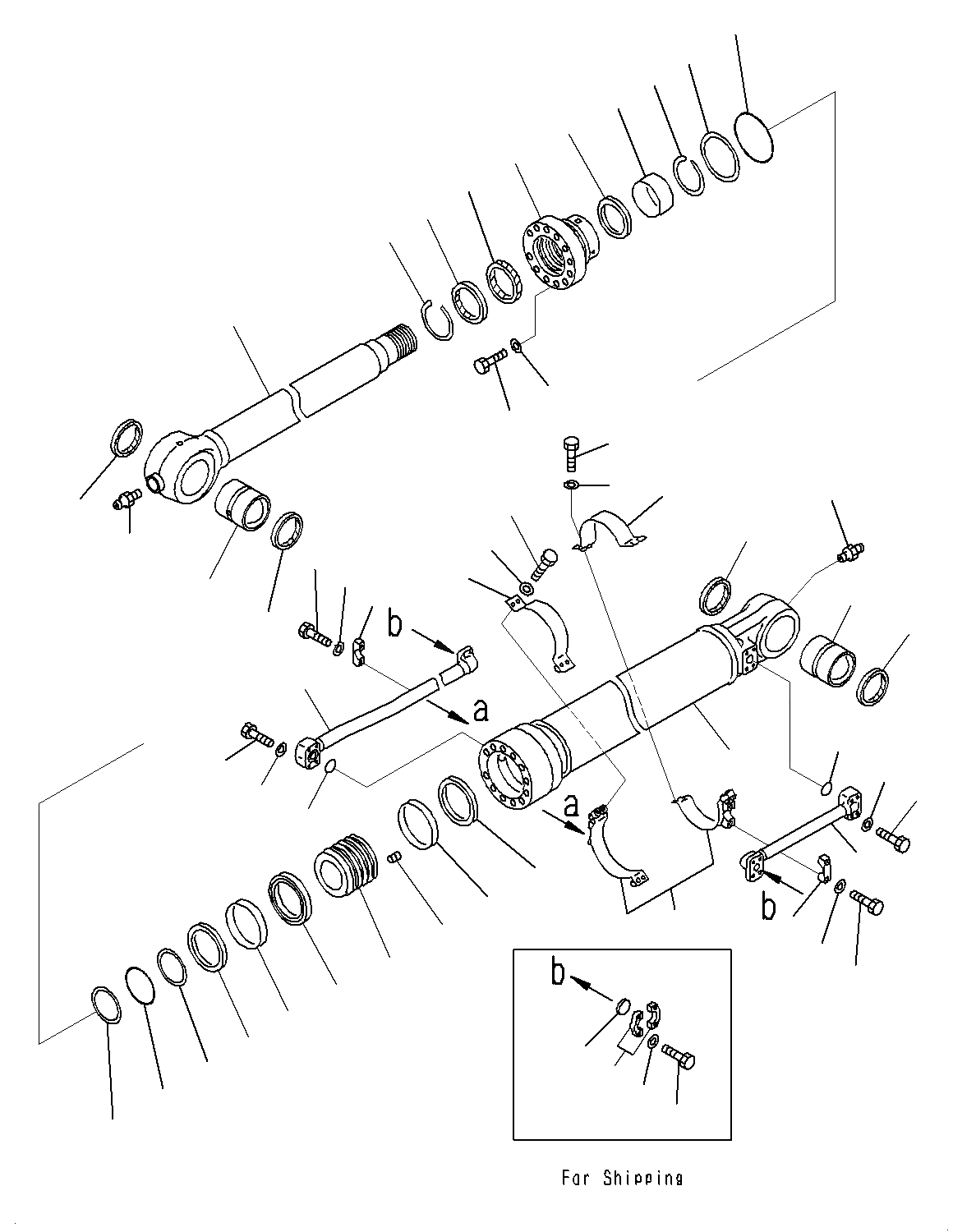 Схема запчастей Komatsu PC300-8M0 - РУКОЯТЬ (ЦИЛИНДР КОВША)(.M) T