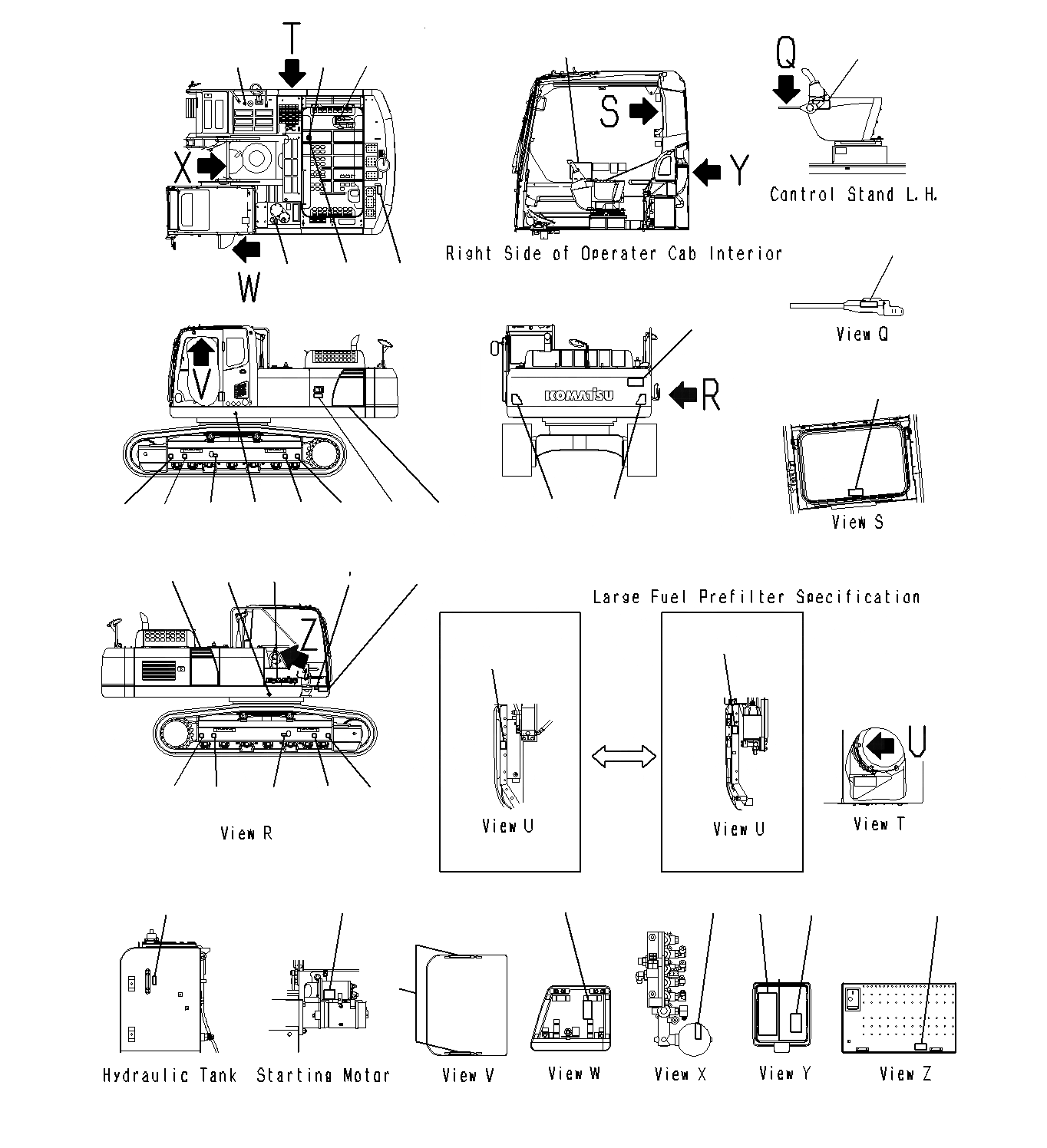 Схема запчастей Komatsu PC300-8M0 - МАРКИРОВКА, KI U