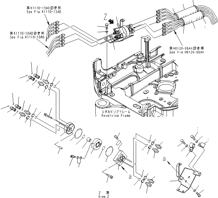 Схема запчастей Komatsu MX182 - ISO-ЭКСКАВАТ. PATTERN УПРАВЛ-Е ГИДРАВЛИКА