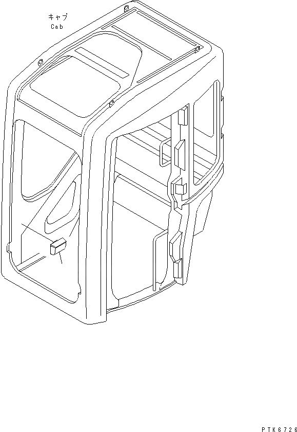 Схема запчастей Komatsu MX45 - КАБИНА (ПЕПЕЛЬНИЦА) (TOPS КАБИНА) КАБИНА ОПЕРАТОРА И СИСТЕМА УПРАВЛЕНИЯ