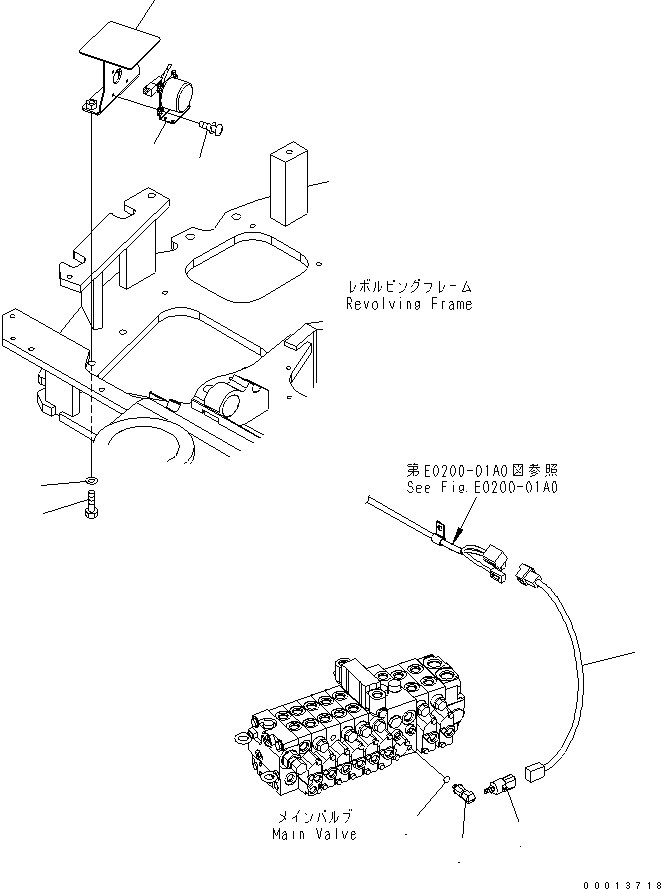 Схема запчастей Komatsu MX502 - СИГНАЛ ХОДА ЭЛЕКТРИКА