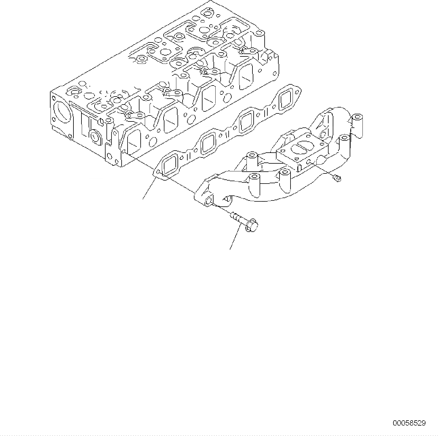 Схема запчастей Komatsu PC118MR-8 - ВЫПУСКН. КРЕПЛЕНИЕ ГЛУШИТЕЛЯ ДВИГАТЕЛЬ ГОЛОВКА ЦИЛИНДРОВ И ITS КОМПОНЕНТЫ