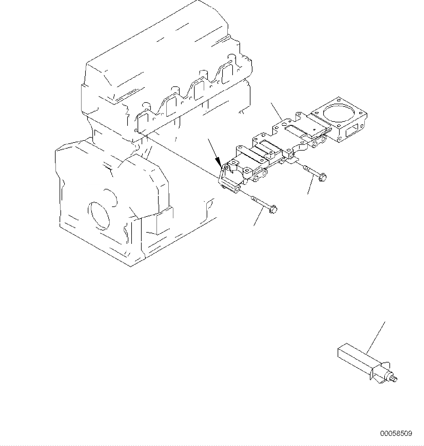 Схема запчастей Komatsu PC118MR-8 - ВПУСК ВОЗДУХА ДВИГАТЕЛЬ ГОЛОВКА ЦИЛИНДРОВ И ITS КОМПОНЕНТЫ