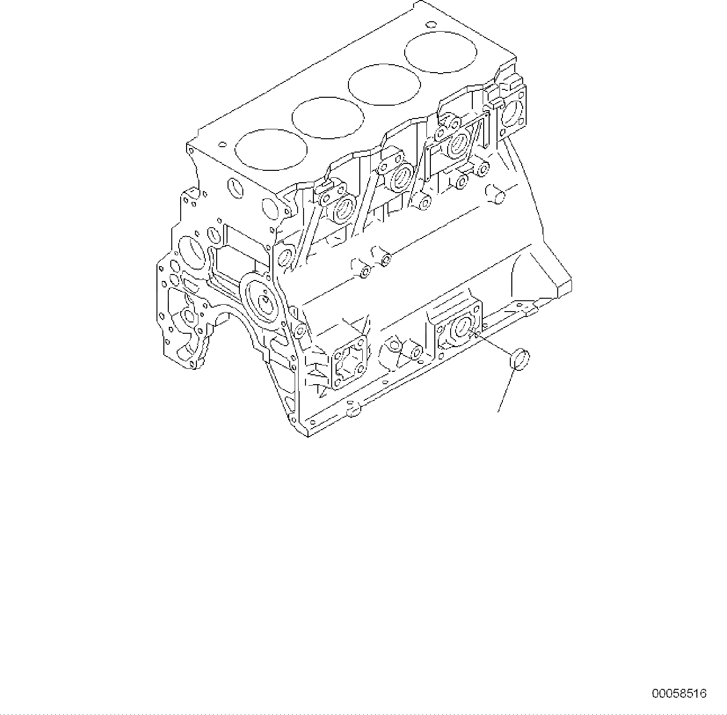 Схема запчастей Komatsu PC118MR-8 - БЛОК ЦИЛИНДРОВ ЗАГЛУШКА ДВИГАТЕЛЬ БЛОК ЦИЛИНДРОВ И ITS КОМПОНЕНТЫ