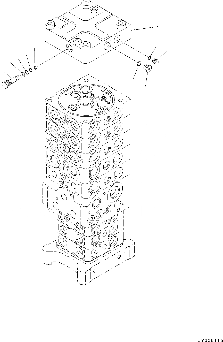Схема запчастей Komatsu PC130-8 - ОСНОВН. УПРАВЛЯЮЩ. КЛАПАН, -АКТУАТОР, ВНУТР. ЧАСТИ (/7) ОСНОВН. УПРАВЛЯЮЩ. КЛАПАН, -АКТУАТОР