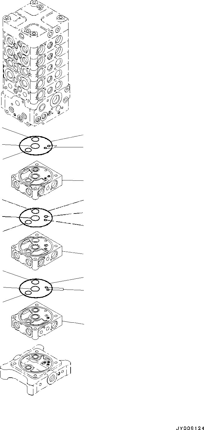Схема запчастей Komatsu PC130-8 - ОСНОВН. УПРАВЛЯЮЩ. КЛАПАН, -АКТУАТОР, ВНУТР. ЧАСТИ (9/7) ОСНОВН. УПРАВЛЯЮЩ. КЛАПАН, -АКТУАТОР