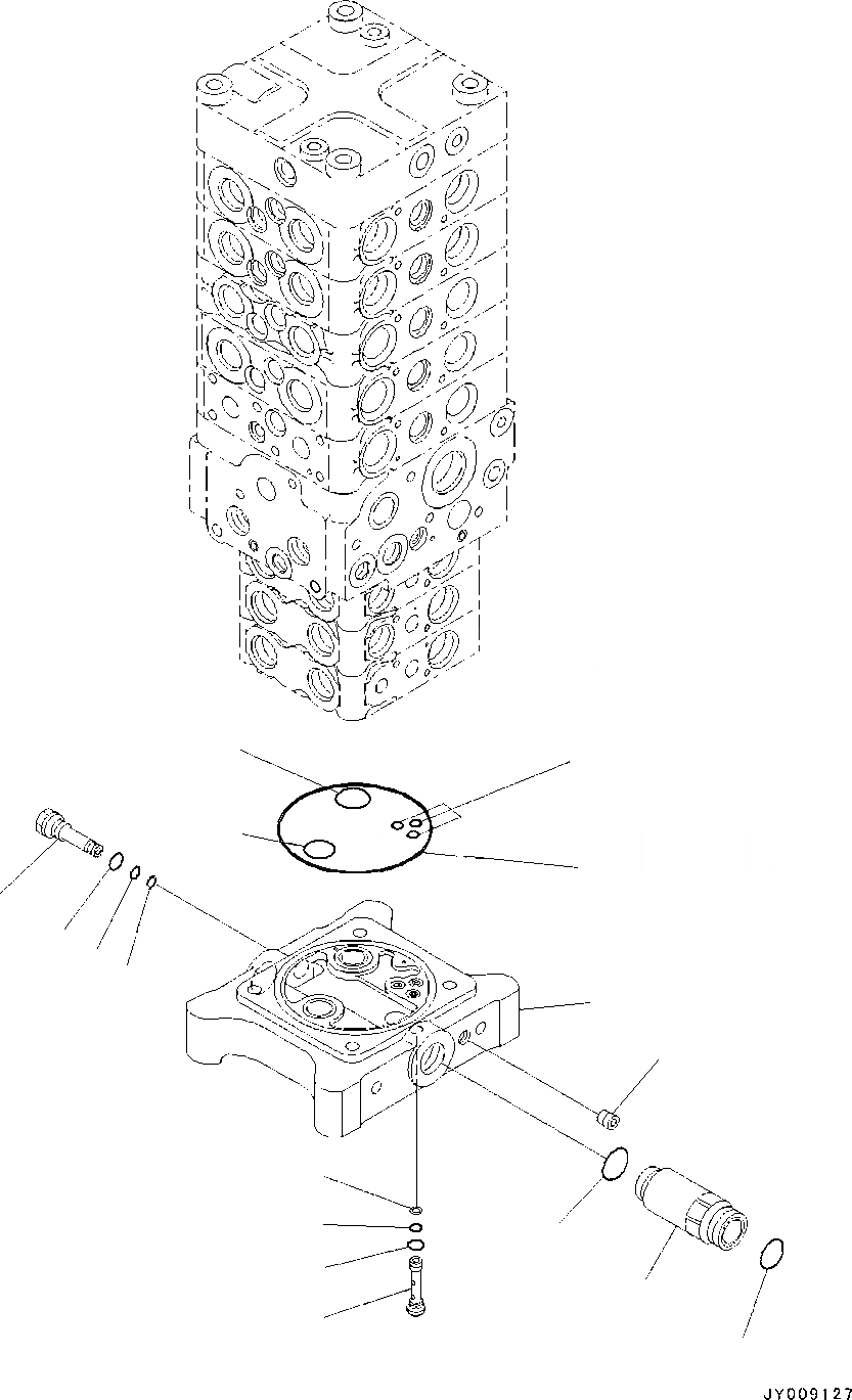 Схема запчастей Komatsu PC130-8 - ОСНОВН. УПРАВЛЯЮЩ. КЛАПАН, -АКТУАТОР, ВНУТР. ЧАСТИ (/7) ОСНОВН. УПРАВЛЯЮЩ. КЛАПАН, -АКТУАТОР