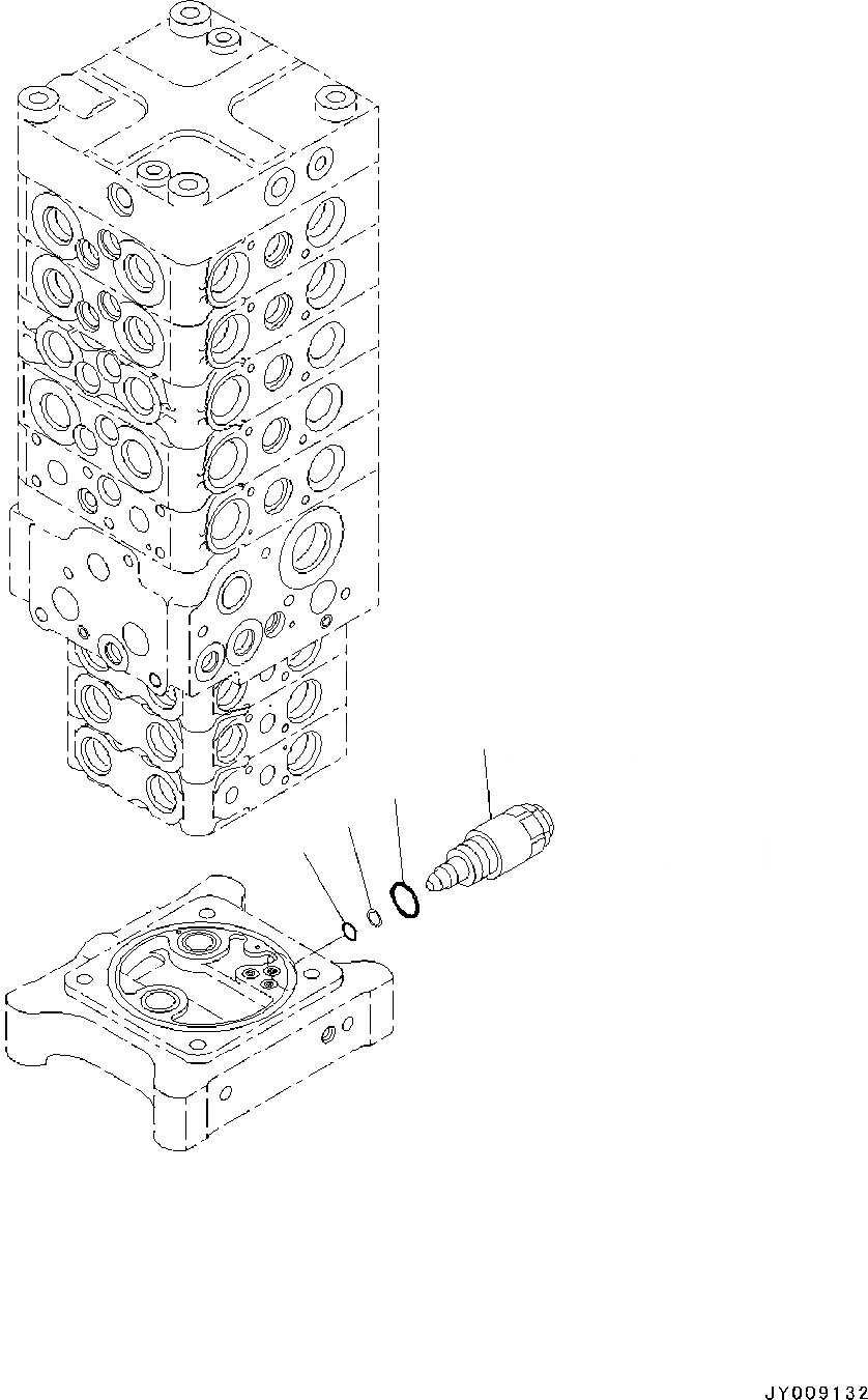 Схема запчастей Komatsu PC130-8 - ОСНОВН. УПРАВЛЯЮЩ. КЛАПАН, -АКТУАТОР, ВНУТР. ЧАСТИ (7/7) ОСНОВН. УПРАВЛЯЮЩ. КЛАПАН, -АКТУАТОР