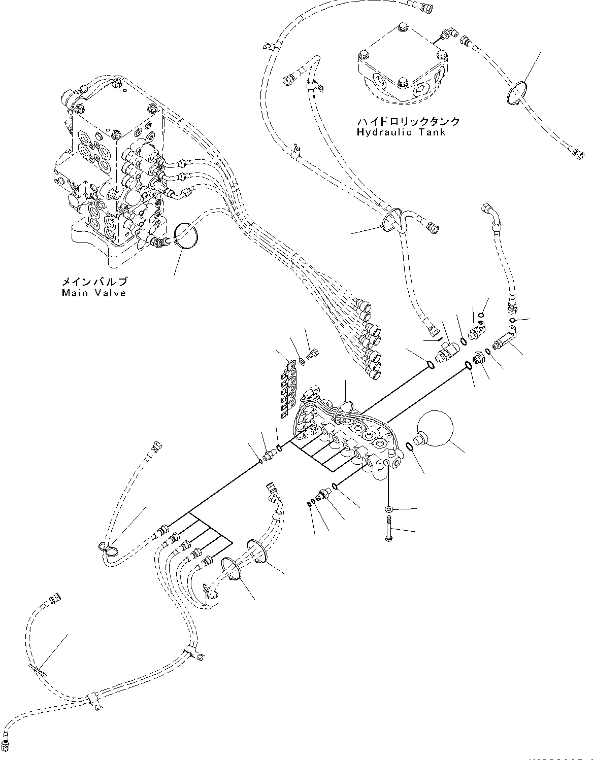 Схема запчастей Komatsu PC130-8 - СОЛЕНОИДНЫЙ КЛАПАН ТРУБЫ, СОЕДИНИТЕЛЬН. ЧАСТИ СОЛЕНОИДНЫЙ КЛАПАН ТРУБЫ