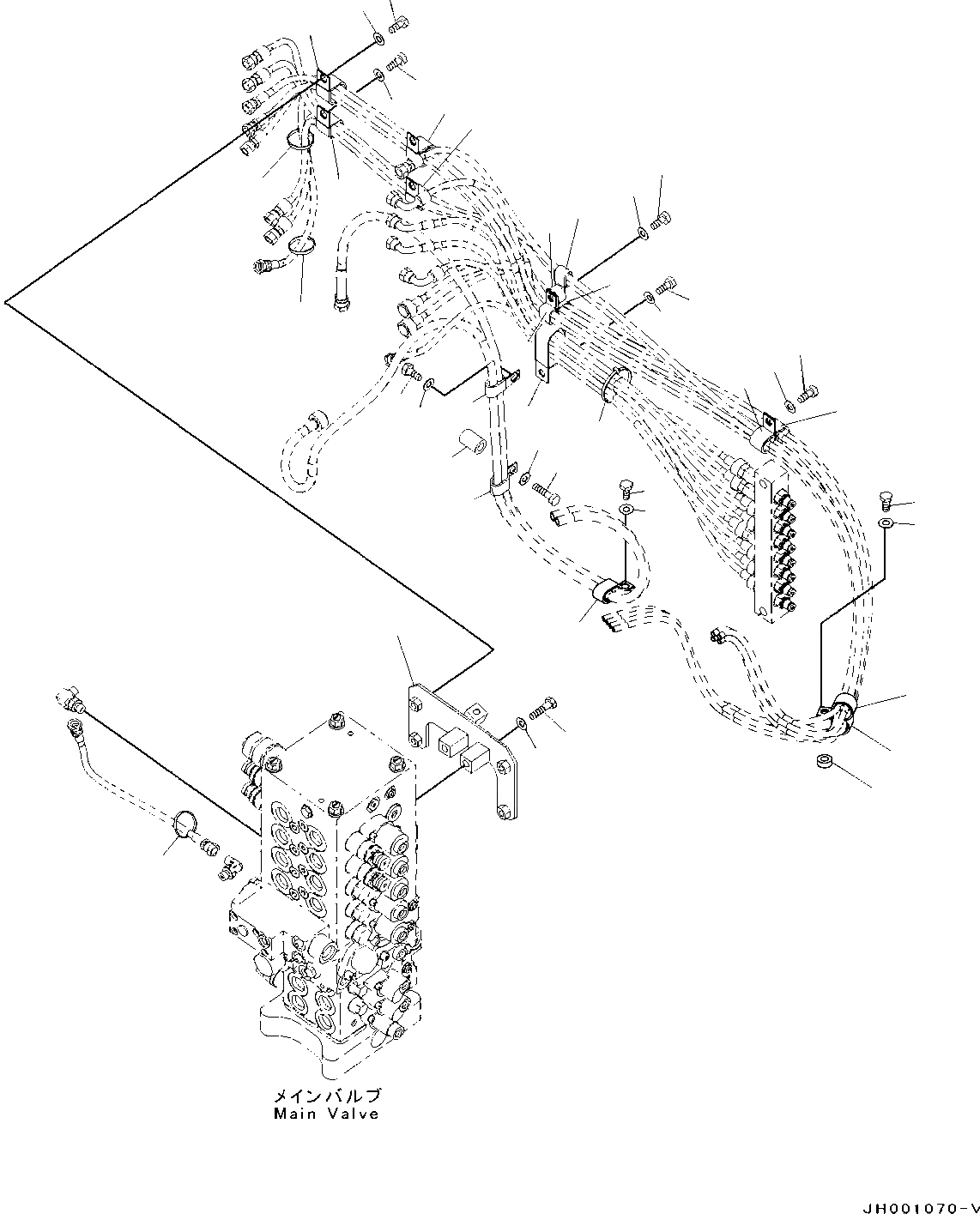 Схема запчастей Komatsu PC130-8 - ПРОПОРЦИОНАЛЬН. PRESSURE УПРАВЛ-Е (PPC) КЛАПАН ТРУБЫ, -АКТУАТОР, (/) ПРОПОРЦИОНАЛЬН. PRESSURE УПРАВЛ-Е (PPC) КЛАПАН ТРУБЫ, -АКТУАТОР