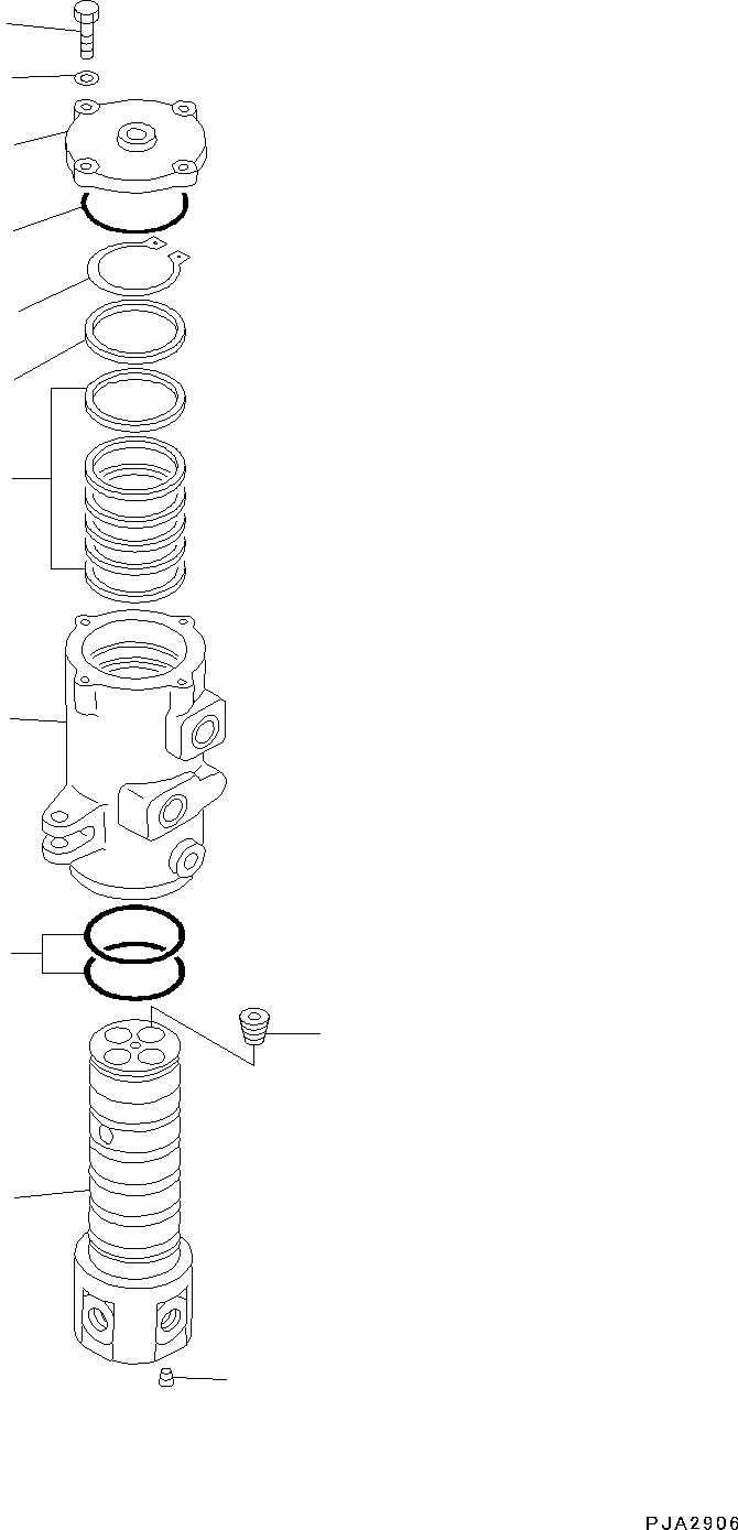 Схема запчастей Komatsu PC130-8 - ПОВОРОТНОЕ СОЕДИНЕНИЕ, (/) ПОВОРОТНОЕ СОЕДИНЕНИЕ