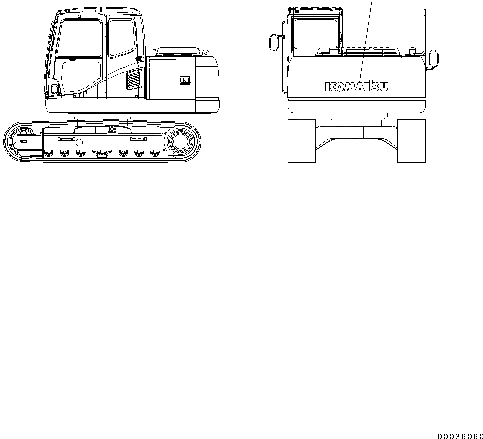 Схема запчастей Komatsu PC130-8 - KOMATSU ЛОГОТИП, ПРОТИВОВЕС KOMATSU ЛОГОТИП, ПРОТИВОВЕС