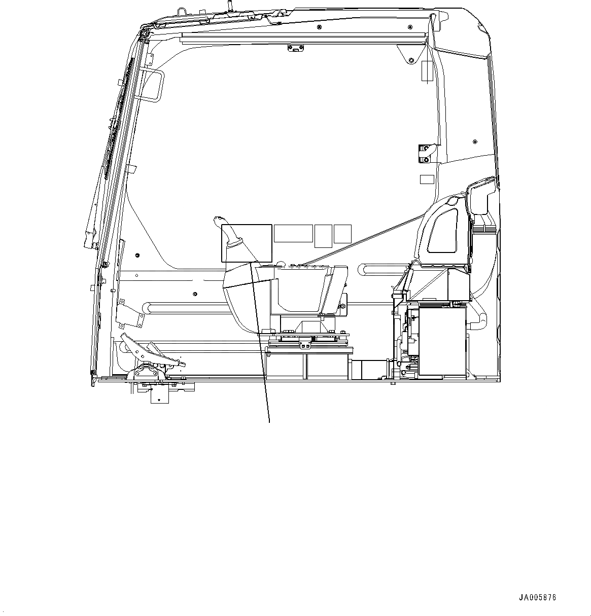 Схема запчастей Komatsu PC130-8 - KOMTRAX ПЛАСТИНА KOMTRAX ПЛАСТИНА