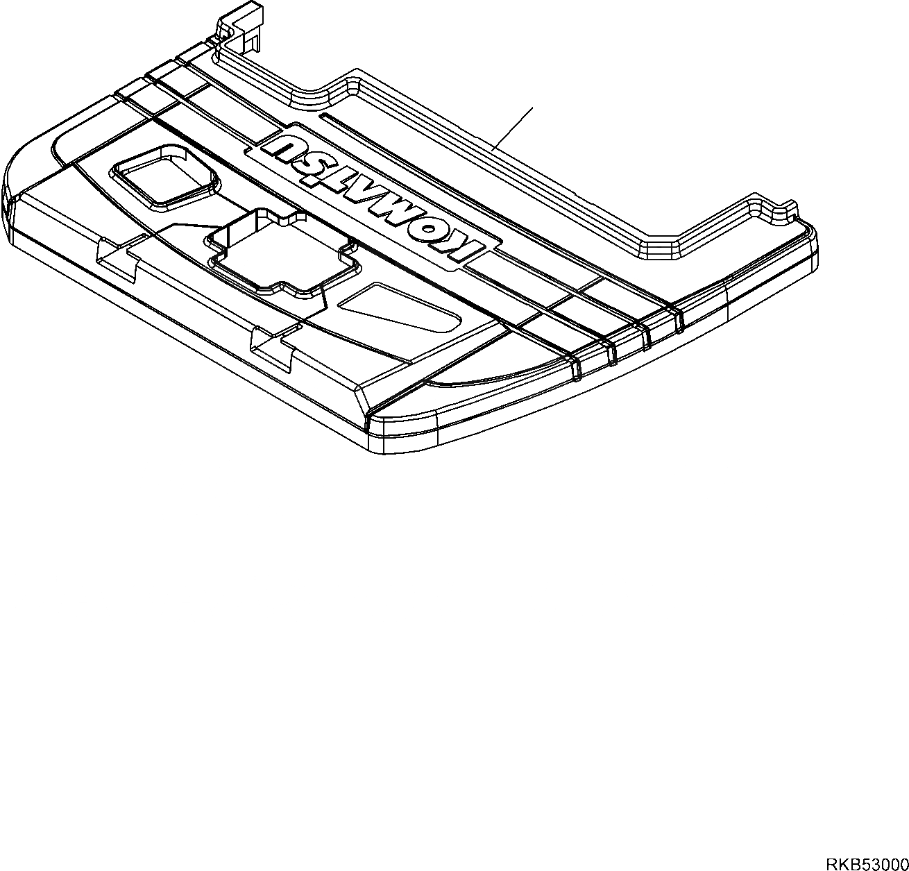 Схема запчастей Komatsu PC14R-3 HS - ПОКРЫТИЕ ПОЛА(НАВЕС) ЧАСТИ КОРПУСА И КАБИНА