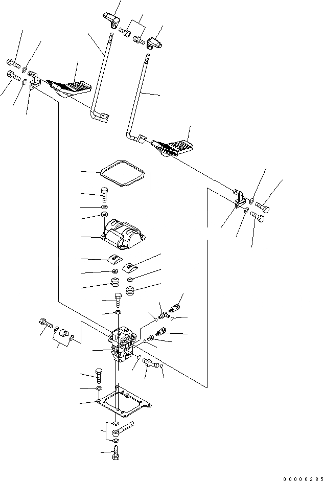 Схема запчастей Komatsu PC160LC-7 - ОСНОВН. КОНСТРУКЦИЯ (КОНТРОЛЬ ХОДА)(№B-B99) КАБИНА ОПЕРАТОРА И СИСТЕМА УПРАВЛЕНИЯ