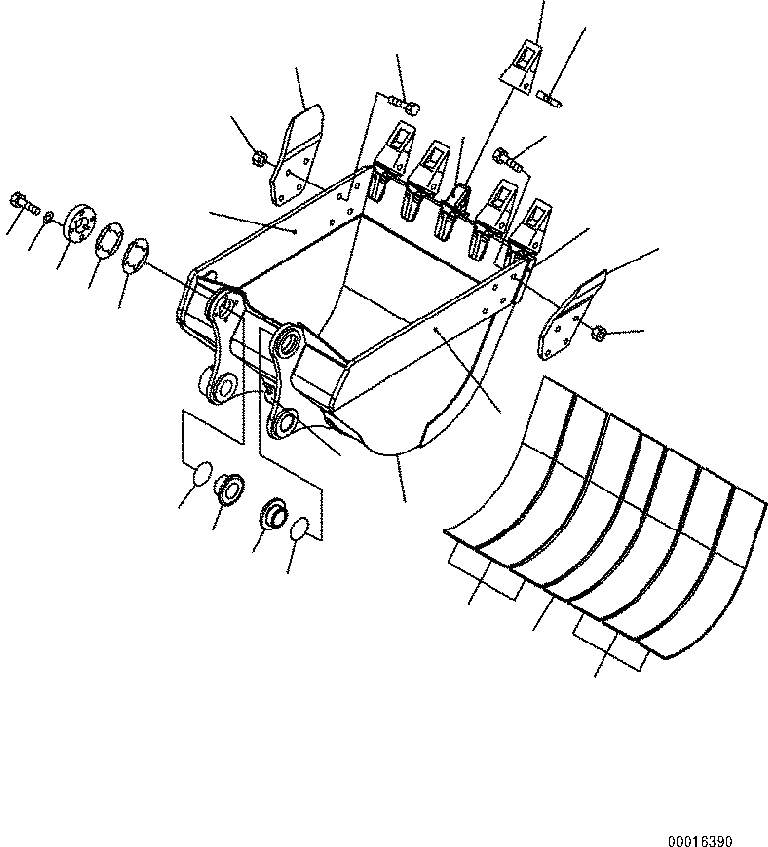 Схема запчастей Komatsu PC160LC-7 - КОВШ, .M (CECE .9M), 8MM (ГОРИЗОНТАЛЬН. ПАЛЕЦ) (С РЕГУЛЯТОРОМ) (С КРЮК) РАБОЧЕЕ ОБОРУДОВАНИЕ