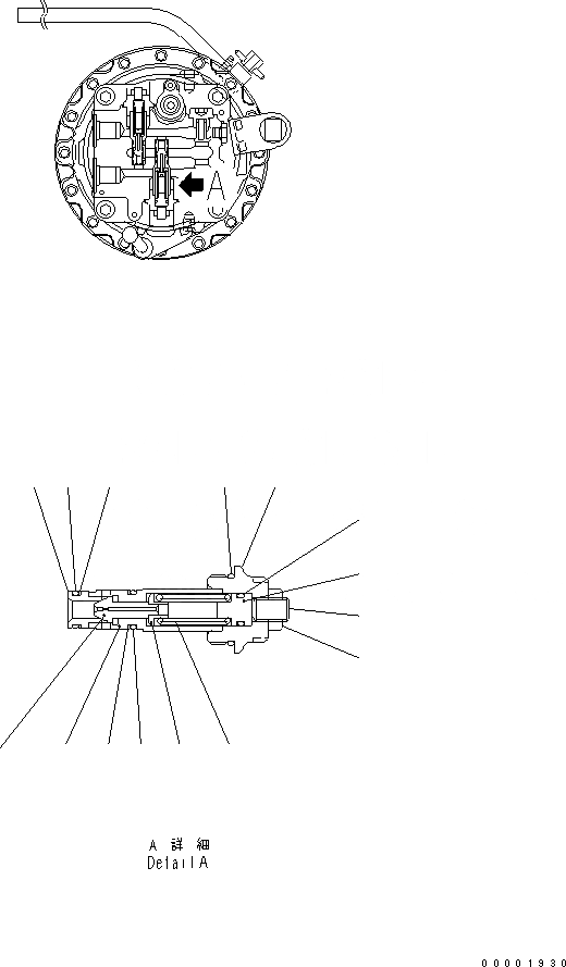 Схема запчастей Komatsu PC160LC-7 - РАЗГРУЗ. КЛАПАН (A) (ДЛЯ МОТОР ПОВОРОТА) ОСНОВН. КОМПОНЕНТЫ И РЕМКОМПЛЕКТЫ