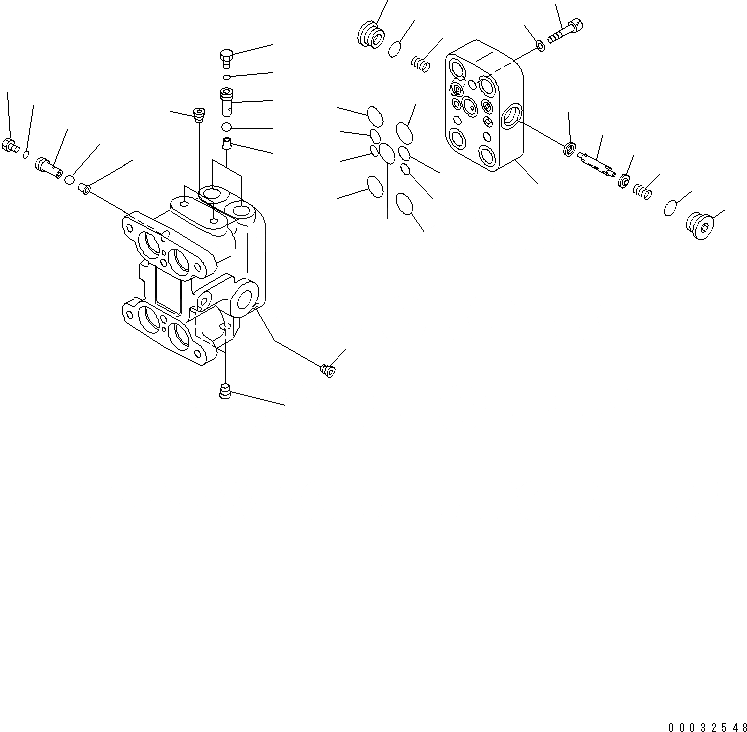 Схема запчастей Komatsu PC160LC-7 - КЛАПАН PPC(ДЛЯ ХОДА) (КАБИНА) (/)(№B-) ОСНОВН. КОМПОНЕНТЫ И РЕМКОМПЛЕКТЫ