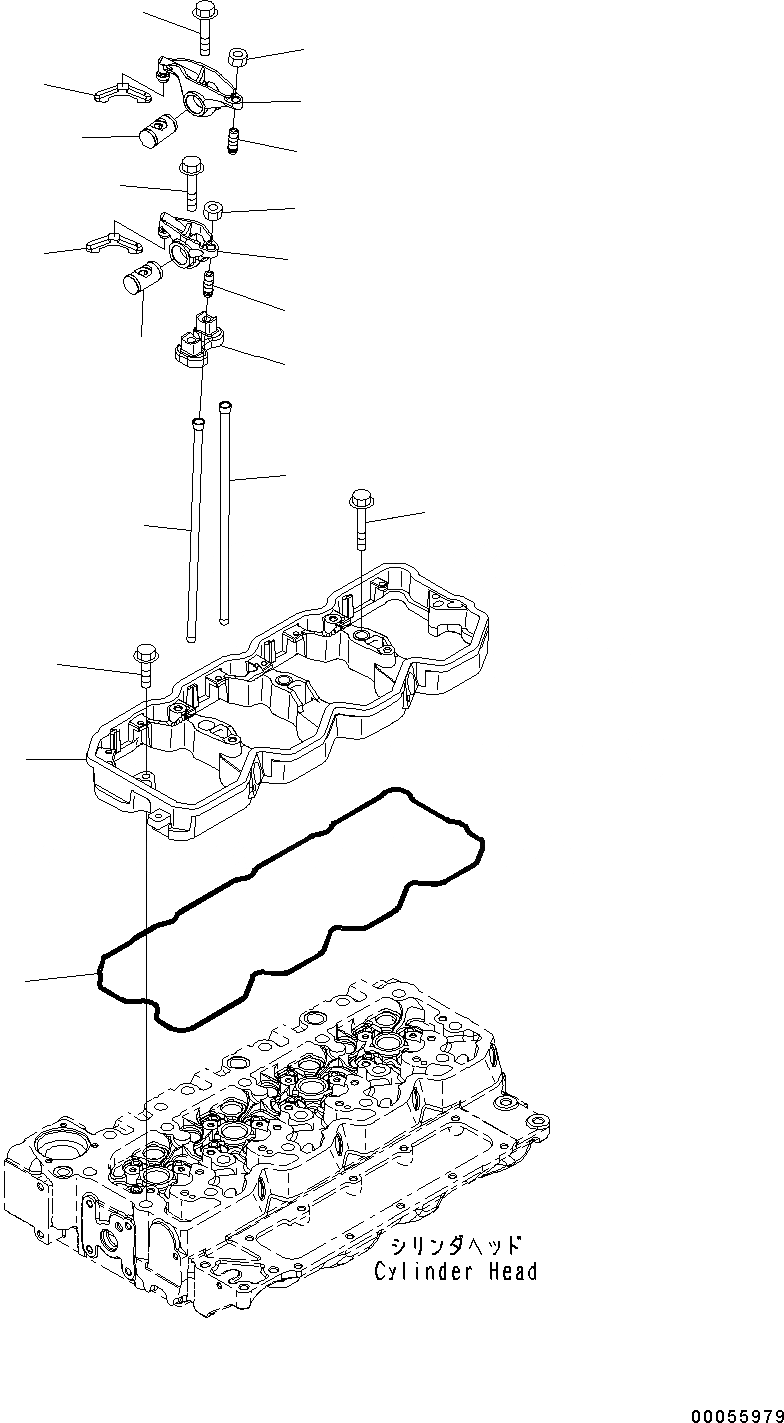 Схема запчастей Komatsu SAA4D107E-1D - КОРОМЫСЛО 