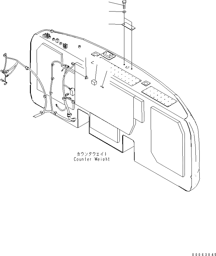 Схема запчастей Komatsu PC200-8 - ЗАДН. VIEW МОНИТОРING СИСТЕМА LESS(№C-) ЭЛЕКТРИКА