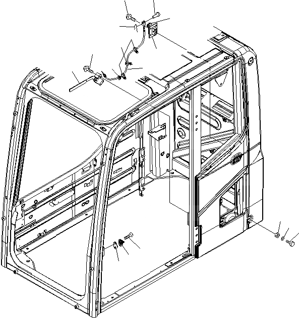 Схема запчастей Komatsu PC200-8 - КАБИНА (ФИКСАТОР ОТКРЫТИЯ И БЛОК ДВЕРИ) (KAL СПЕЦ-Я.)(№C-) КАБИНА ОПЕРАТОРА И СИСТЕМА УПРАВЛЕНИЯ