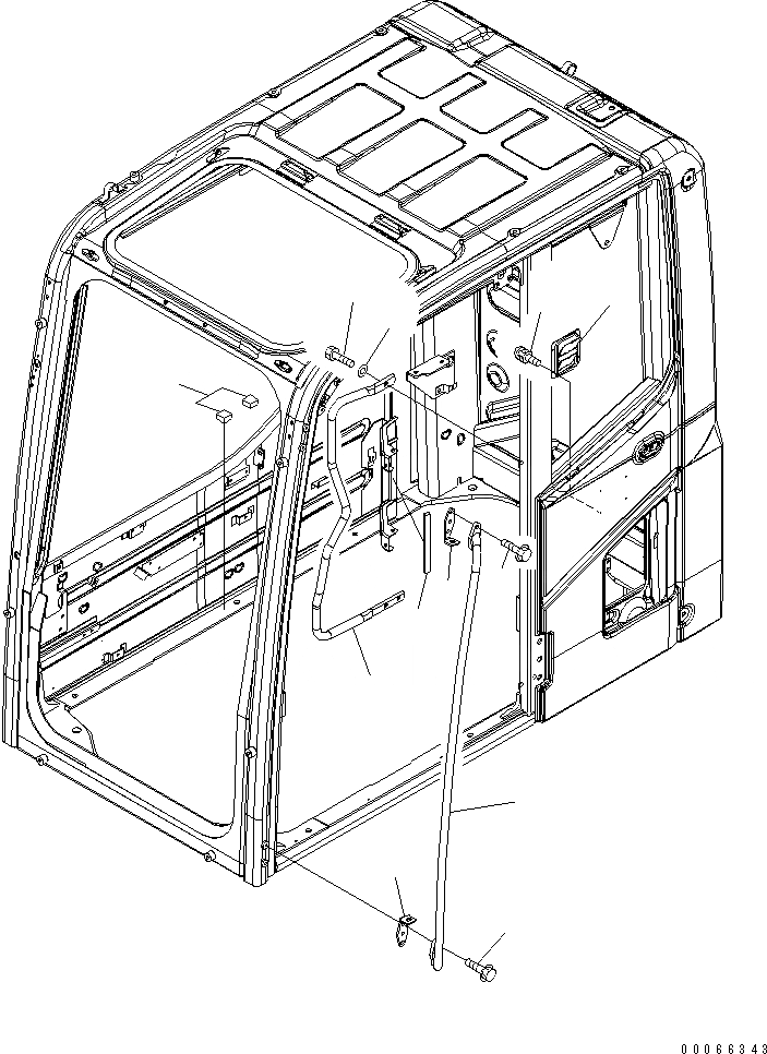 Схема запчастей Komatsu PC200-8 - КАБИНА (PURESSURE КЛАПАН И РУЧКА) (С КОНДИЦИОНЕРОМ) (KAL СПЕЦ-Я.)(№C-) КАБИНА ОПЕРАТОРА И СИСТЕМА УПРАВЛЕНИЯ