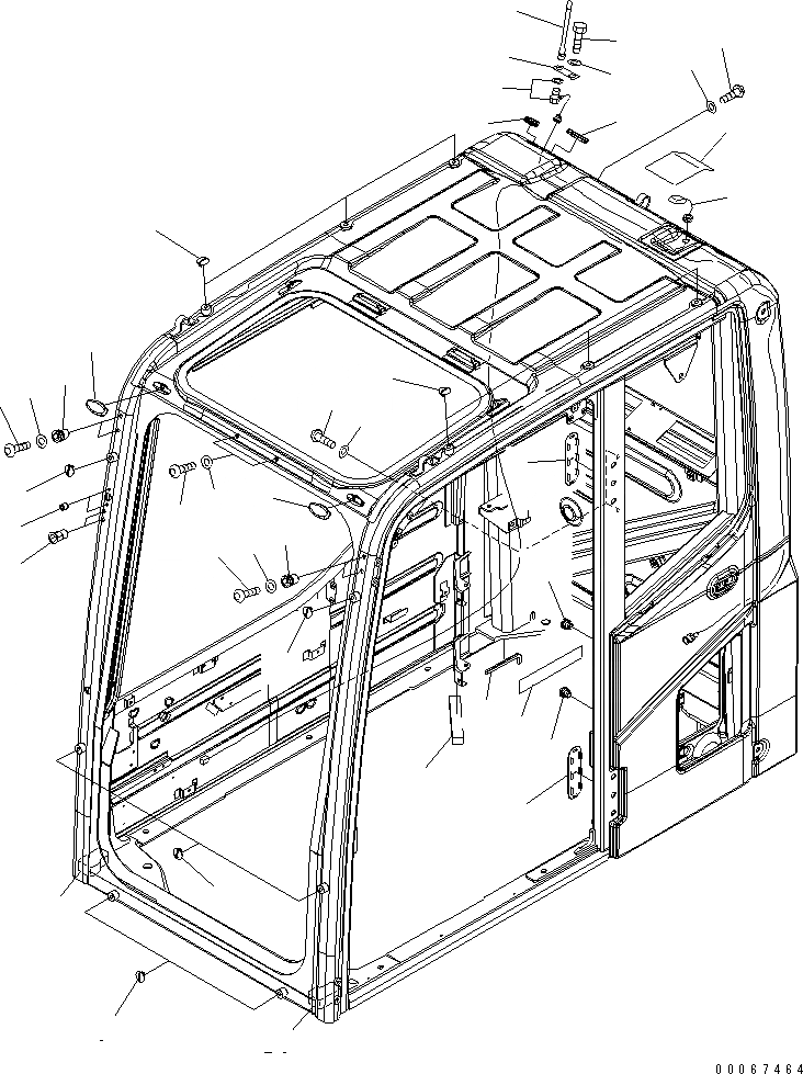 Схема запчастей Komatsu PC200-8 - КАБИНА (KOMTRAX FILM АНТЕННА И GALEO ПЛАСТИНА) (ORBCOM ТИП)(№C-) КАБИНА ОПЕРАТОРА И СИСТЕМА УПРАВЛЕНИЯ