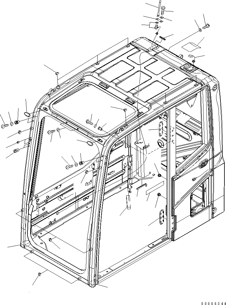 Схема запчастей Komatsu PC200-8 - КАБИНА (KOMTRAX FILM АНТЕННА И GALEO ПЛАСТИНА) (ORBCOM ТИП) (KAL СПЕЦ-Я.)(№C-) КАБИНА ОПЕРАТОРА И СИСТЕМА УПРАВЛЕНИЯ