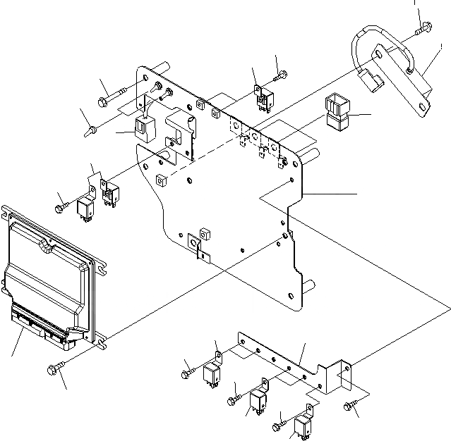 Схема запчастей Komatsu PC200-8 - КАБИНА (КАБИНА IN ЧАСТИ) (SUB ПЛАСТИНА И РЕЛЕ)(№C-) КАБИНА ОПЕРАТОРА И СИСТЕМА УПРАВЛЕНИЯ