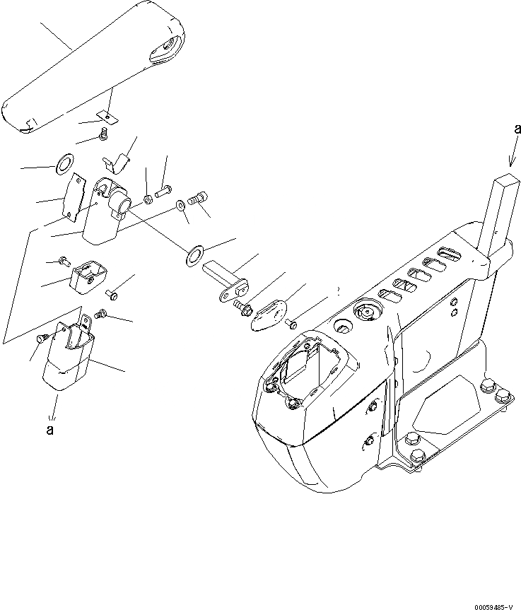 Схема запчастей Komatsu PC200-8 - КАБИНА (ПОЛ) (ПОДЛОКОТНИК¤ ПРАВ.) (KAL СПЕЦ-Я.)(№C-) КАБИНА ОПЕРАТОРА И СИСТЕМА УПРАВЛЕНИЯ