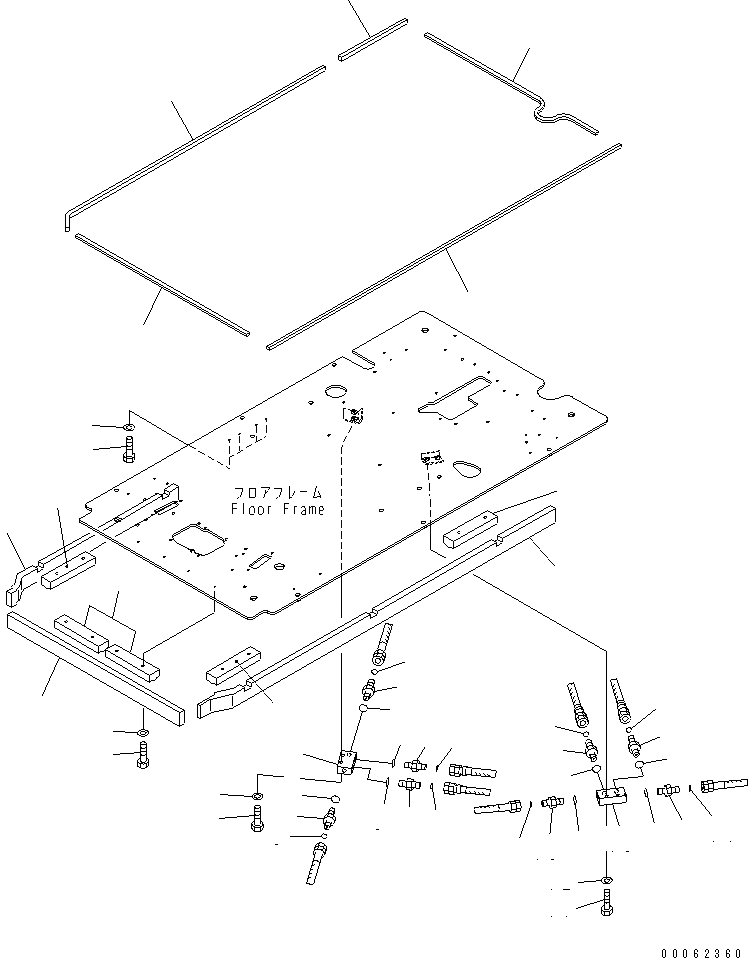 Схема запчастей Komatsu PC200-8 - КАБИНА (ПОЛ) (P¤ T БЛОК И УПЛОТНЕНИЕ)(№C-) КАБИНА ОПЕРАТОРА И СИСТЕМА УПРАВЛЕНИЯ