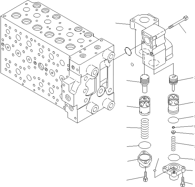 Схема запчастей Komatsu PC200-8 - ОСНОВН. КЛАПАН (7-СЕКЦИОНН.) (РУКОЯТЬ HOLDING КЛАПАН) (/) ОСНОВН. КОМПОНЕНТЫ И РЕМКОМПЛЕКТЫ