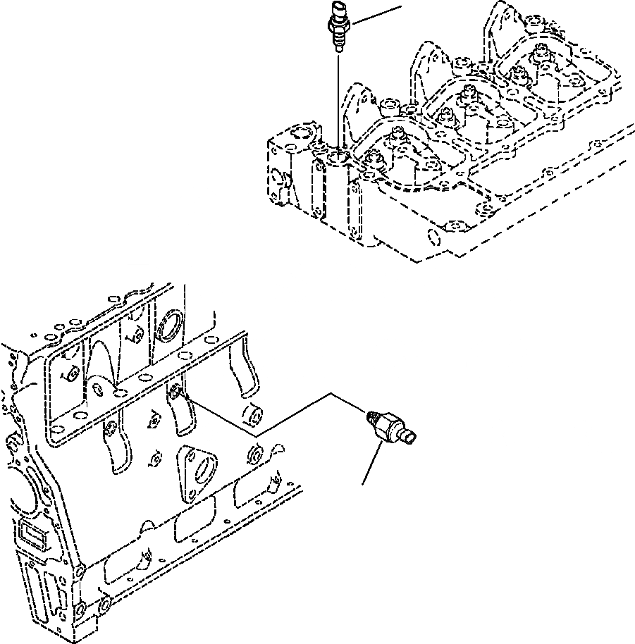 Схема запчастей Komatsu PC200-6LC - ДАТЧИКS ДВИГАТЕЛЬ