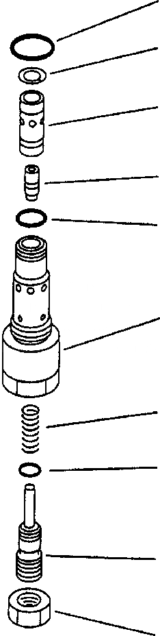 Схема запчастей Komatsu PC200-6LC - FIG NO. H-8 ОСНОВН. НАСОС (8/9) (HPV 9+9+BARO-) (С КЛАПАНОМ TVC) РАЗГРУЗ. КЛАПАН ГИДРАВЛИКА